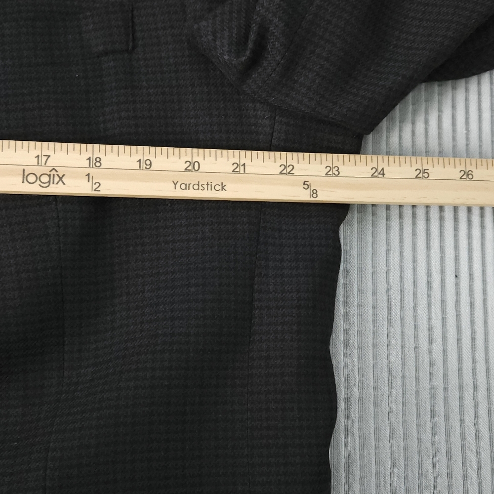 Jos A Bank Mens 46L Black 100% Wool Two Button Blazer Sport Coat Quiet Luxury - Picture 10 of 13